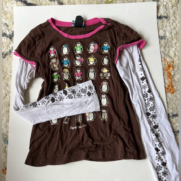 Bobby Jack Snowboarding Long Sleeve Layered Tee - Picture 1 of 5